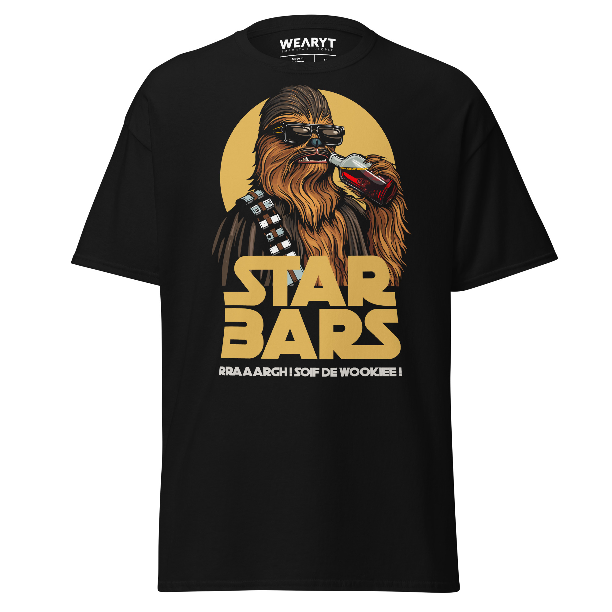 T-shirt – Star Bars – Rraaargh! Wookiee thirst! Men's Clothing Wearyt