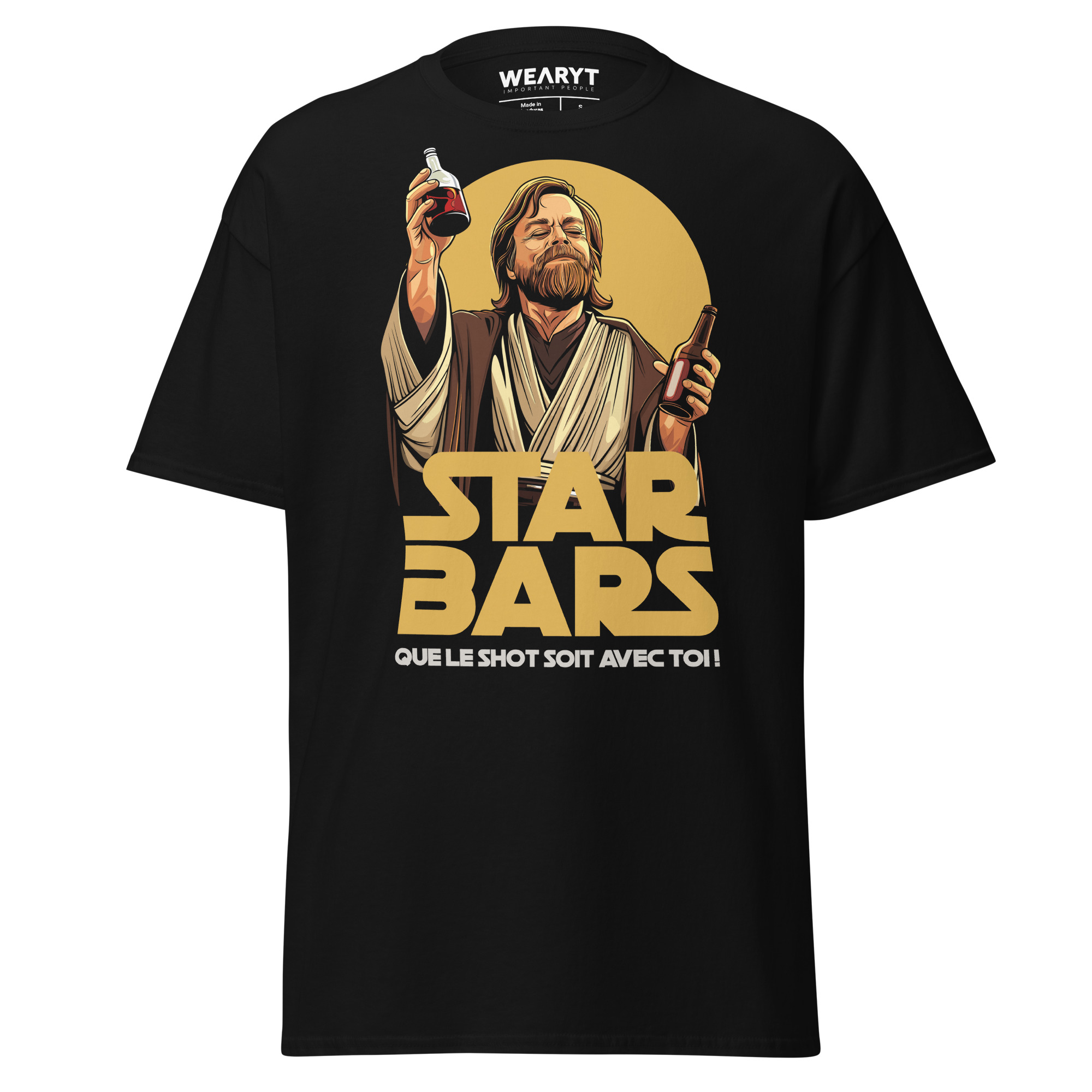 T-shirt – Star Bars – May the shot night be with you! Men's Clothing Wearyt