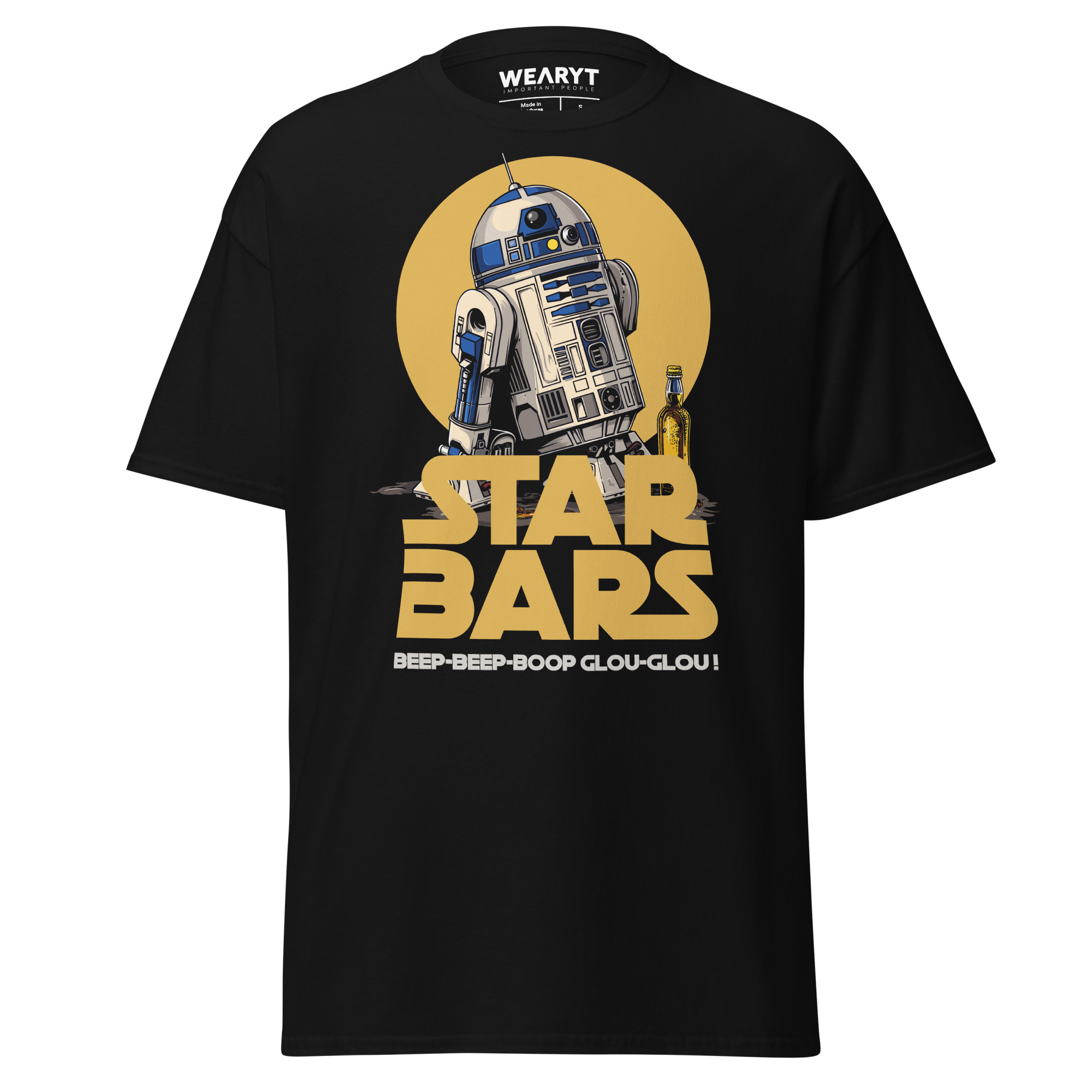 T-shirt – Star Bars – Beep-beep-boop Glou-glou! Men's Clothing Wearyt