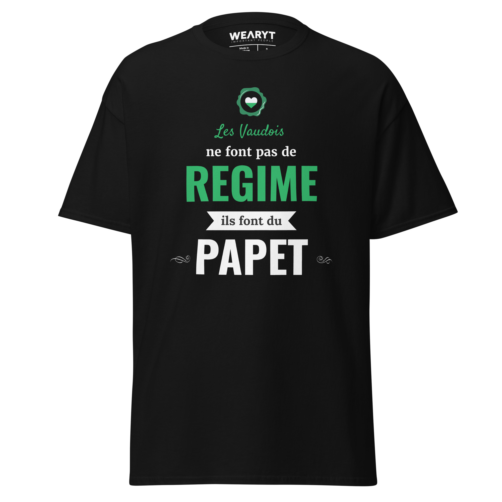 T-shirt – Les Vaudois ne font pas de régime, ils font du papet T-Shirts Wearyt