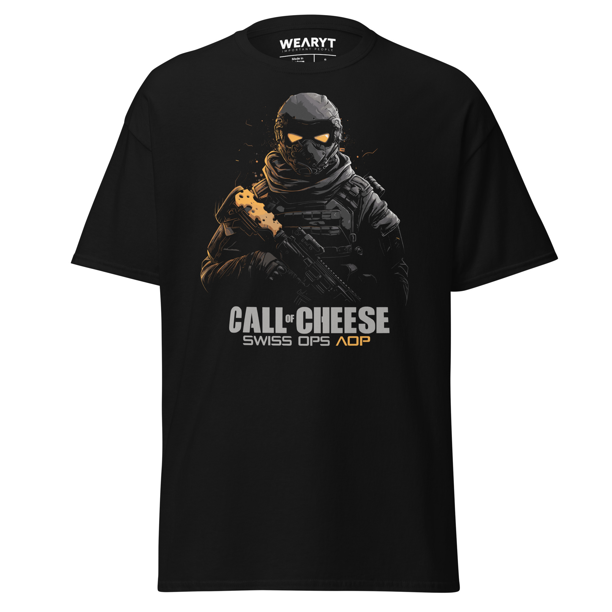 T-shirt – Gaming – Call of Cheese Men's Clothing Wearyt