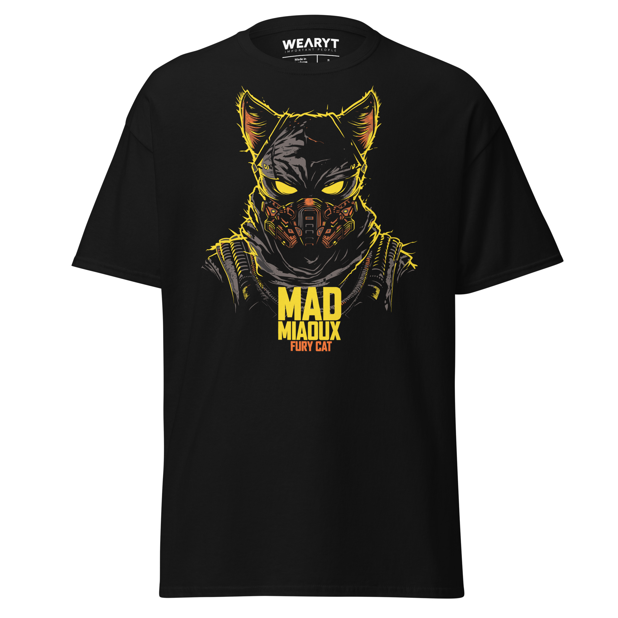 T-shirt – Film – Mad Miaoux – Fury Cat Men's Clothing Wearyt