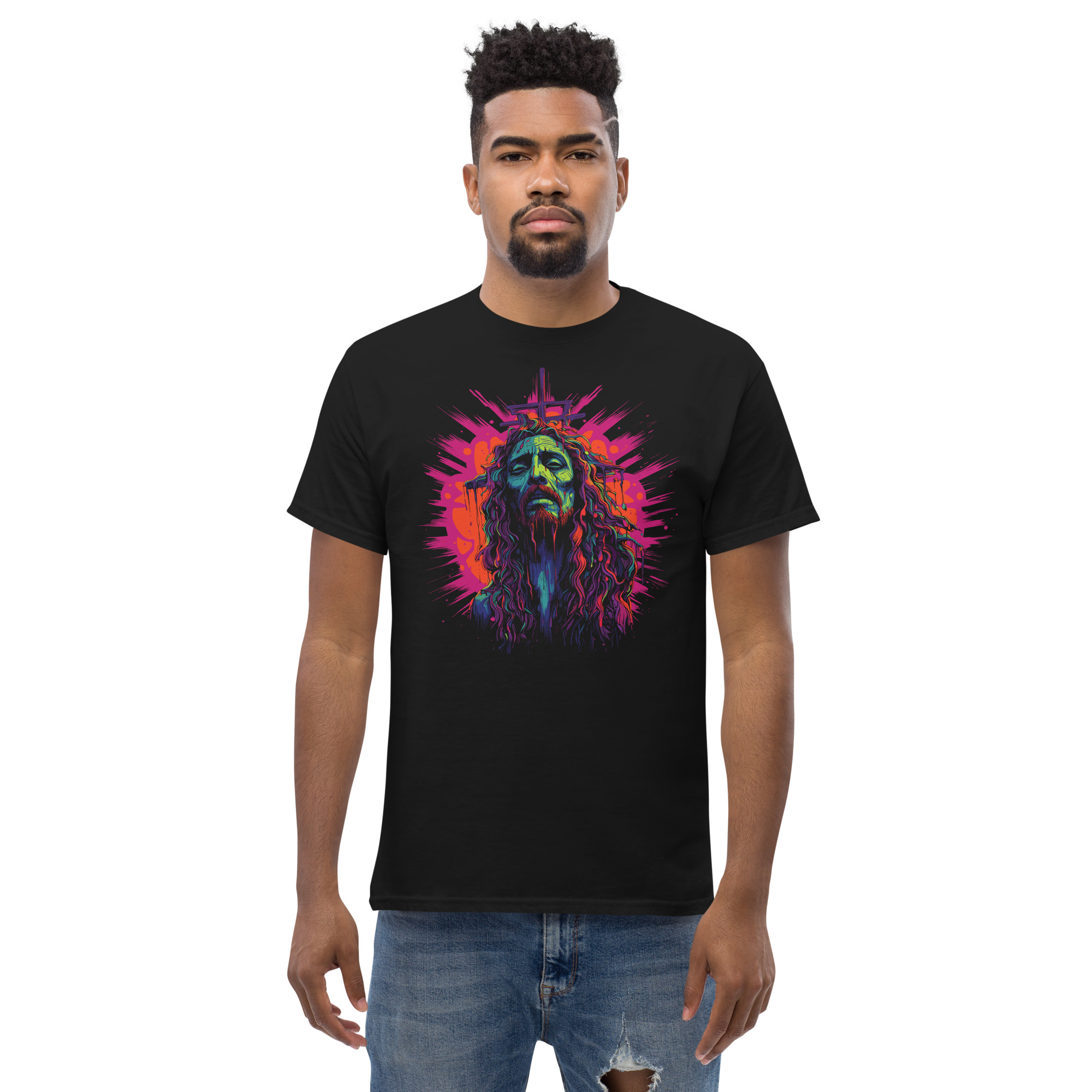 T-shirt – Psychedelic – Jesus Odyssey Men's Clothing Wearyt