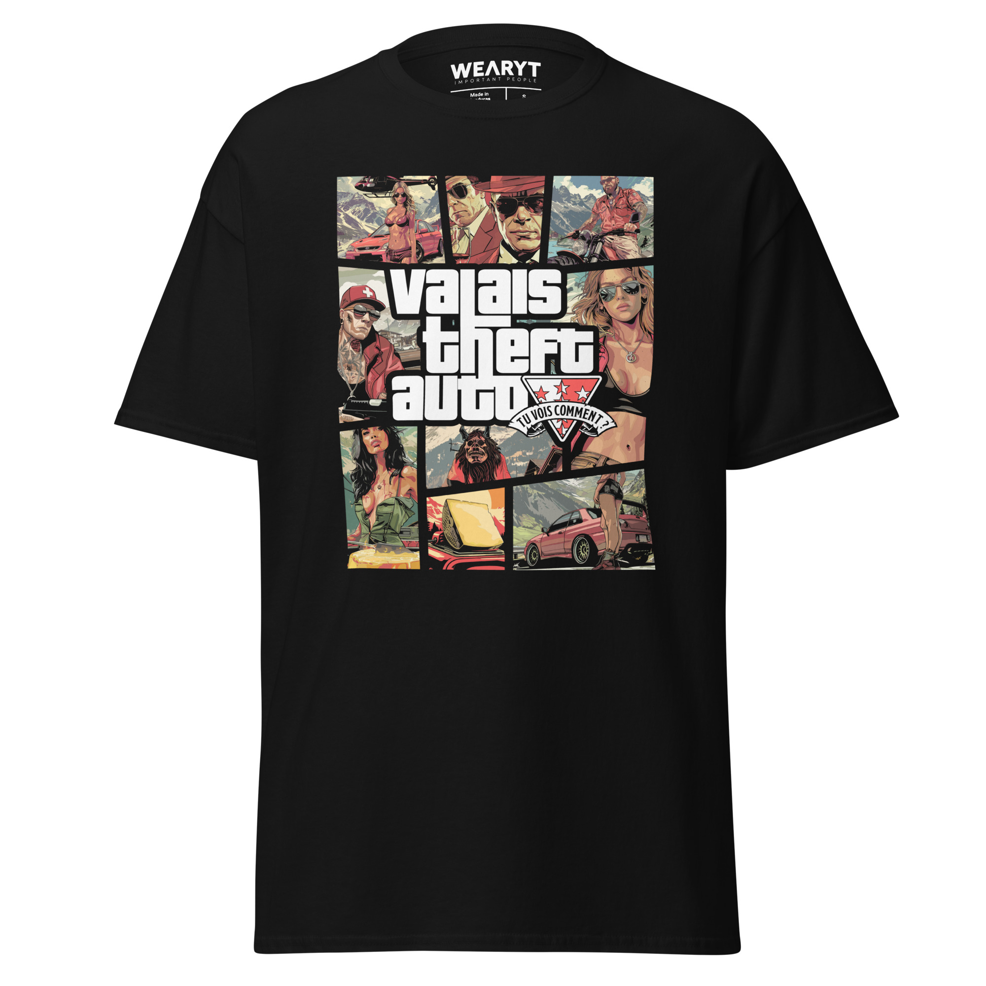 T-shirt – Valais Theft Auto Men's Clothing Wearyt