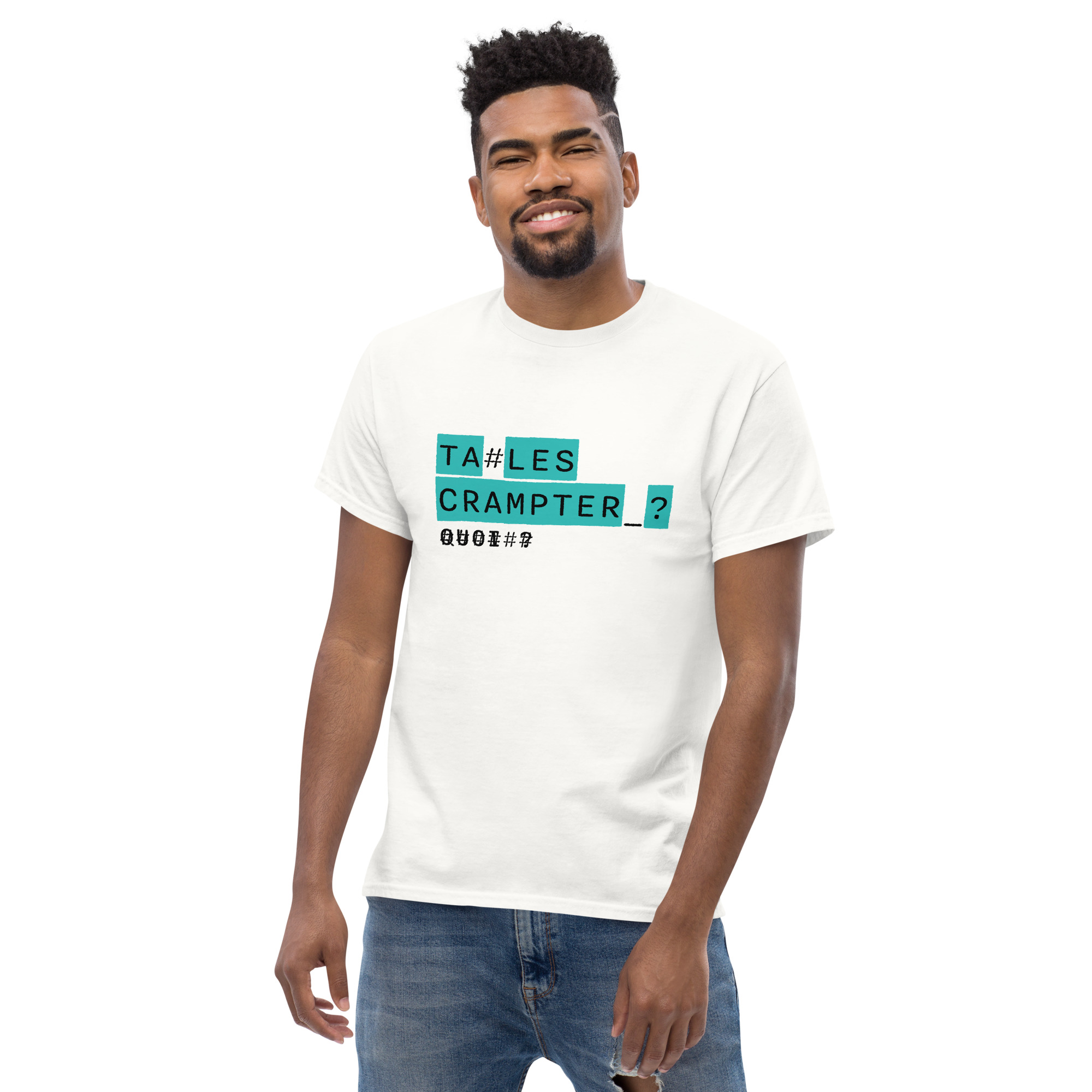 T-shirt – Ta Les Crampter – Quoicoubeh – White Men's Clothing Wearyt