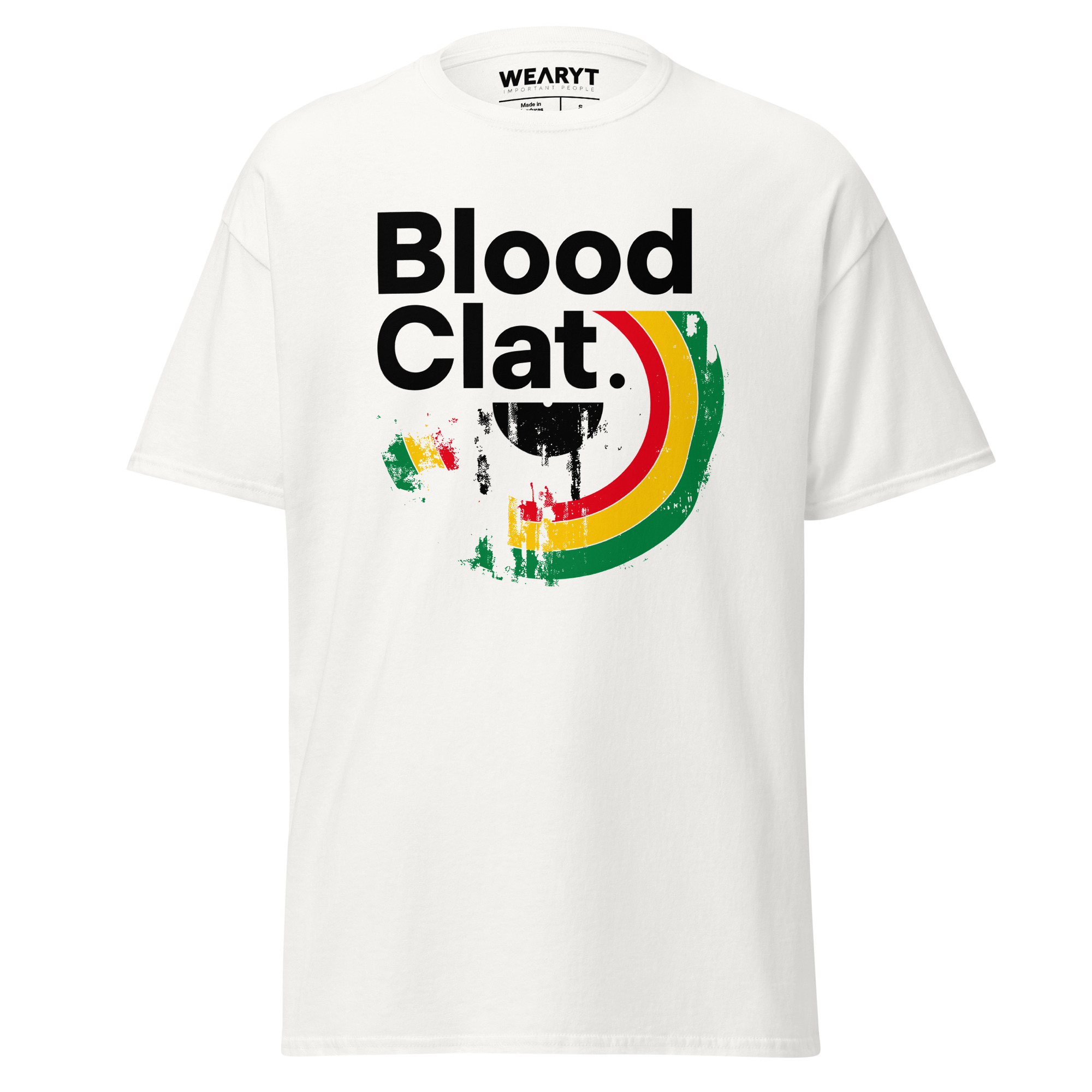 T-shirt – Bloodclat – White Men's Clothing Wearyt