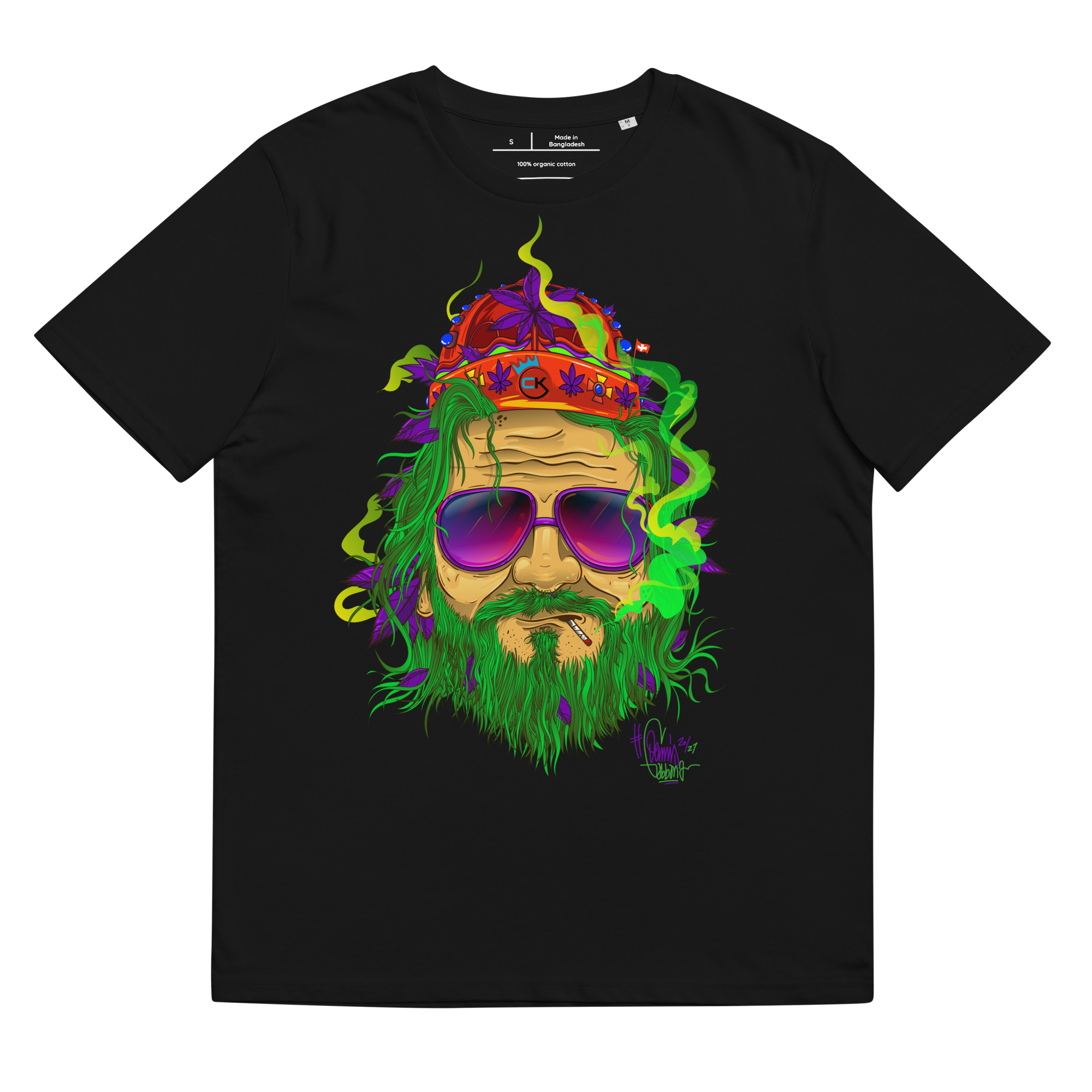 T-shirt – Cannabis King – King Dude Green Men's Clothing Wearyt