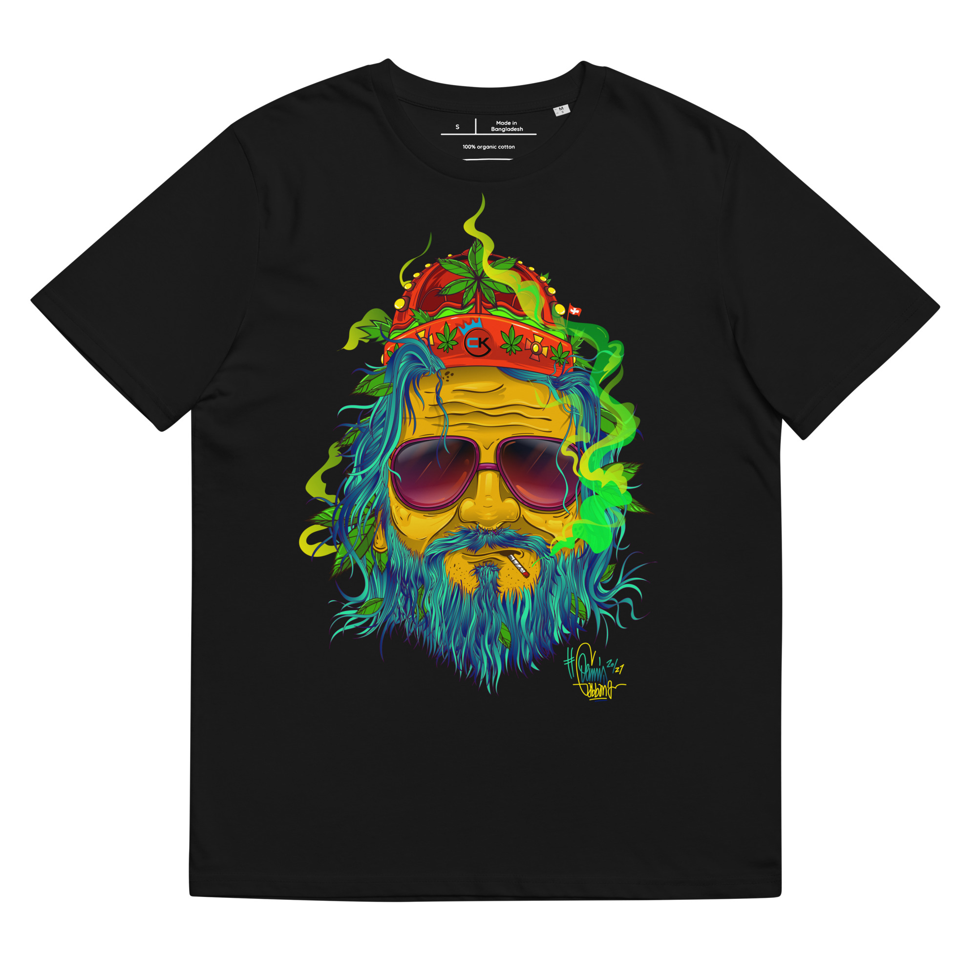 T-shirt – Cannabis King – King Dude Blue T-Shirts Wearyt