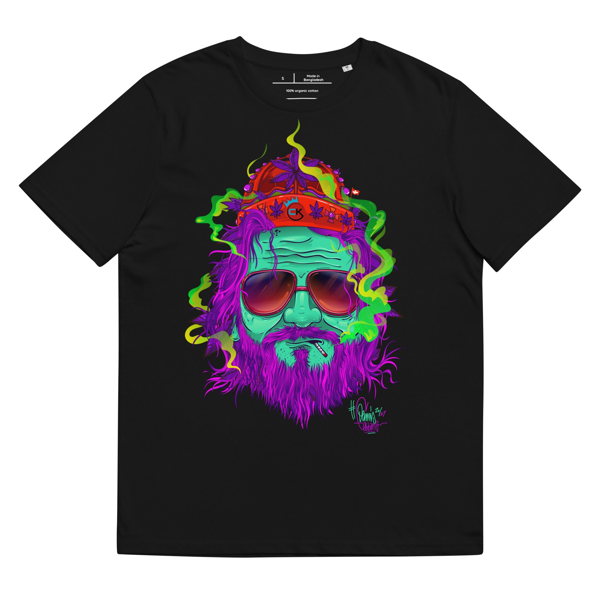T-shirt – Cannabis King – King Dude Sous Champis T-Shirts Wearyt
