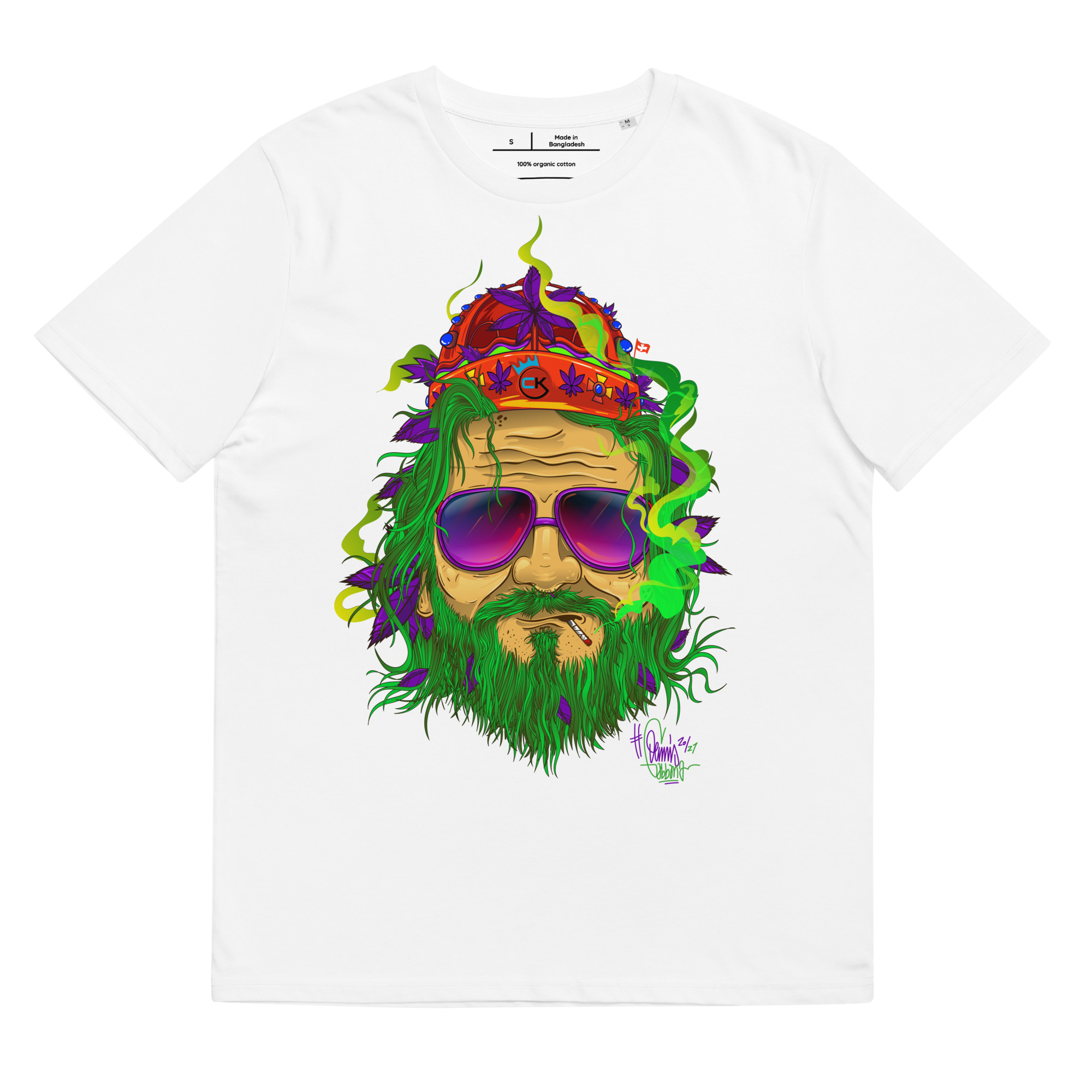 T-shirt – Cannabis King – King Dude Green Men's Clothing Wearyt