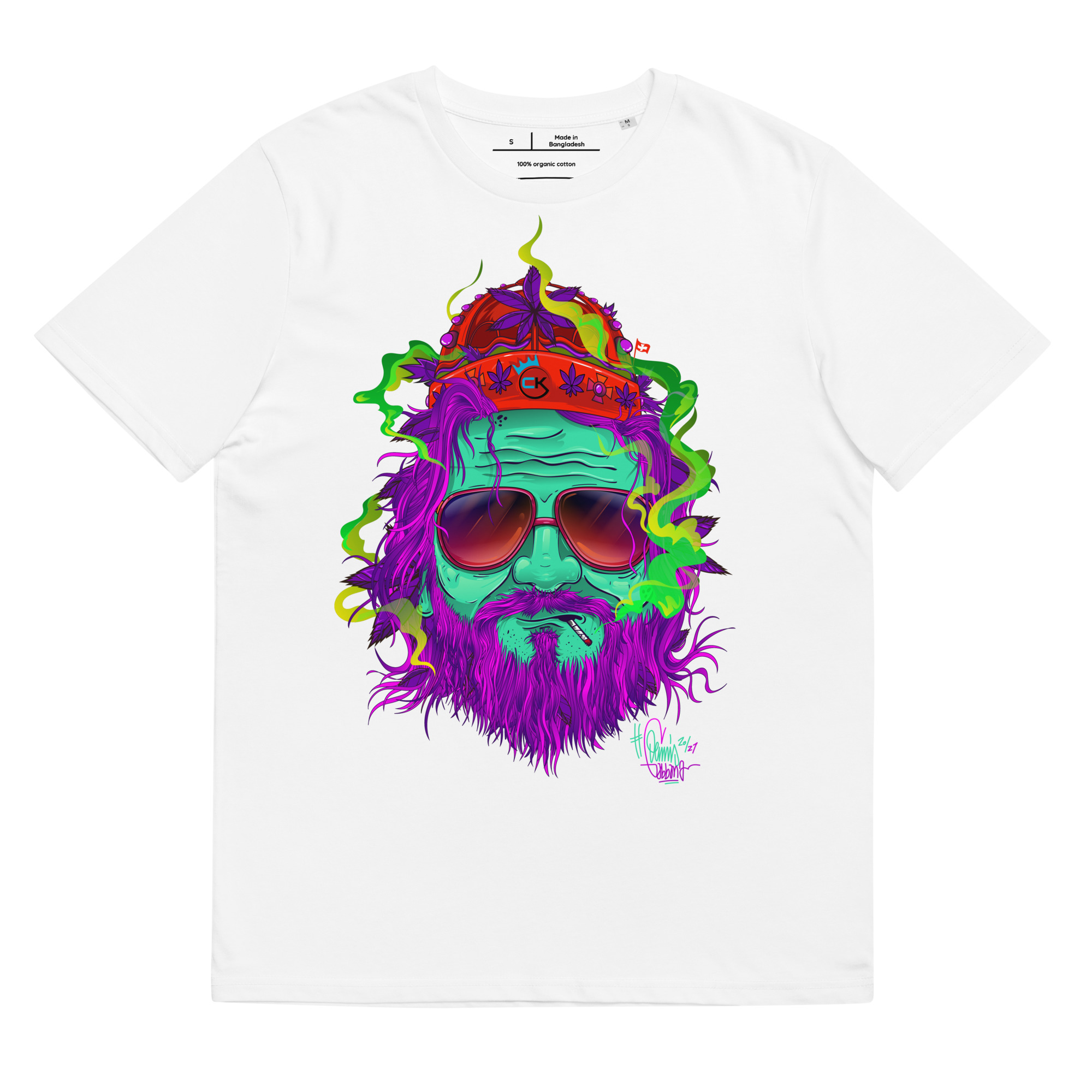 T-shirt – Cannabis King – King Dude Sous Champis Men's Clothing Wearyt