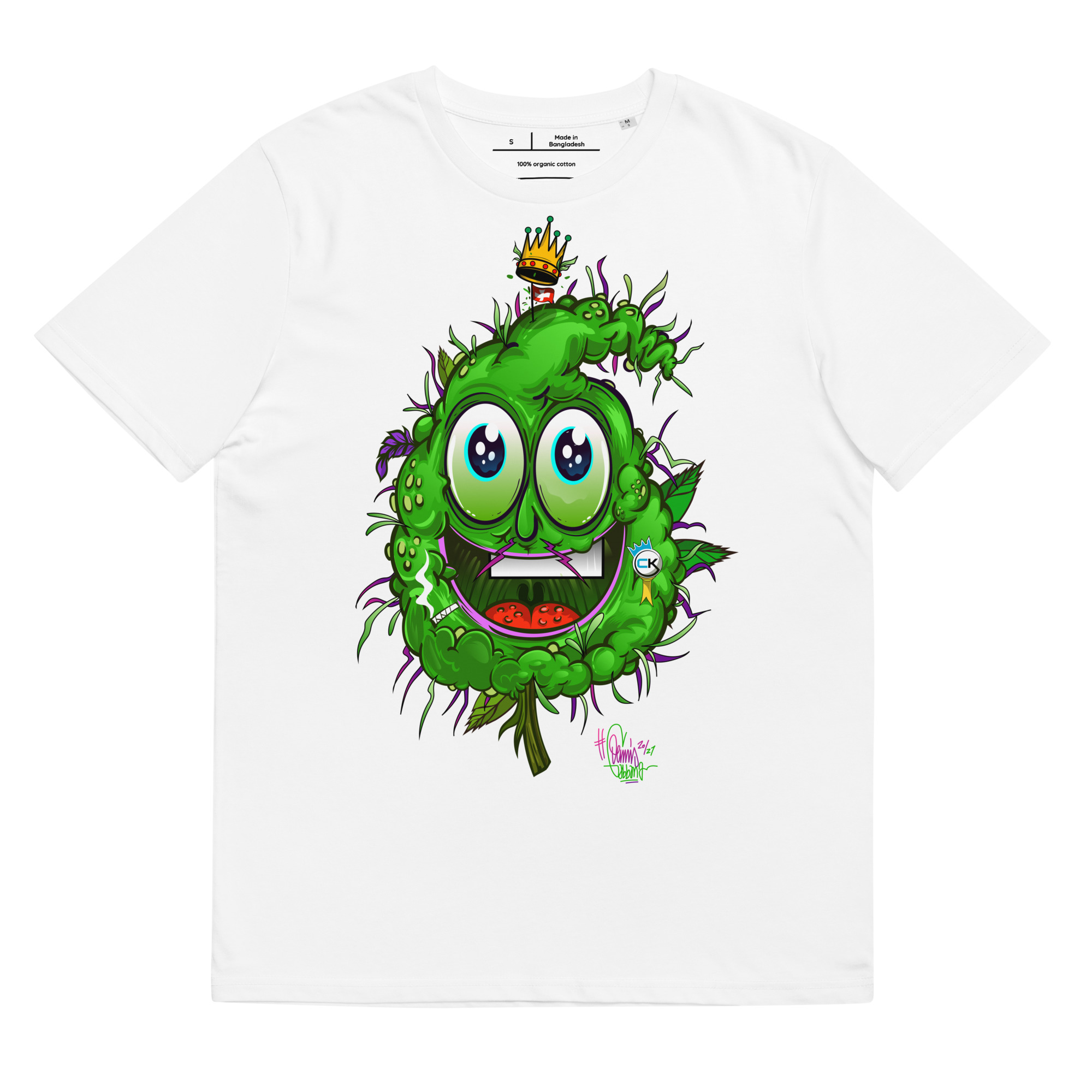 T-shirt – Cannabis King – King Bud Green Men's Clothing Wearyt