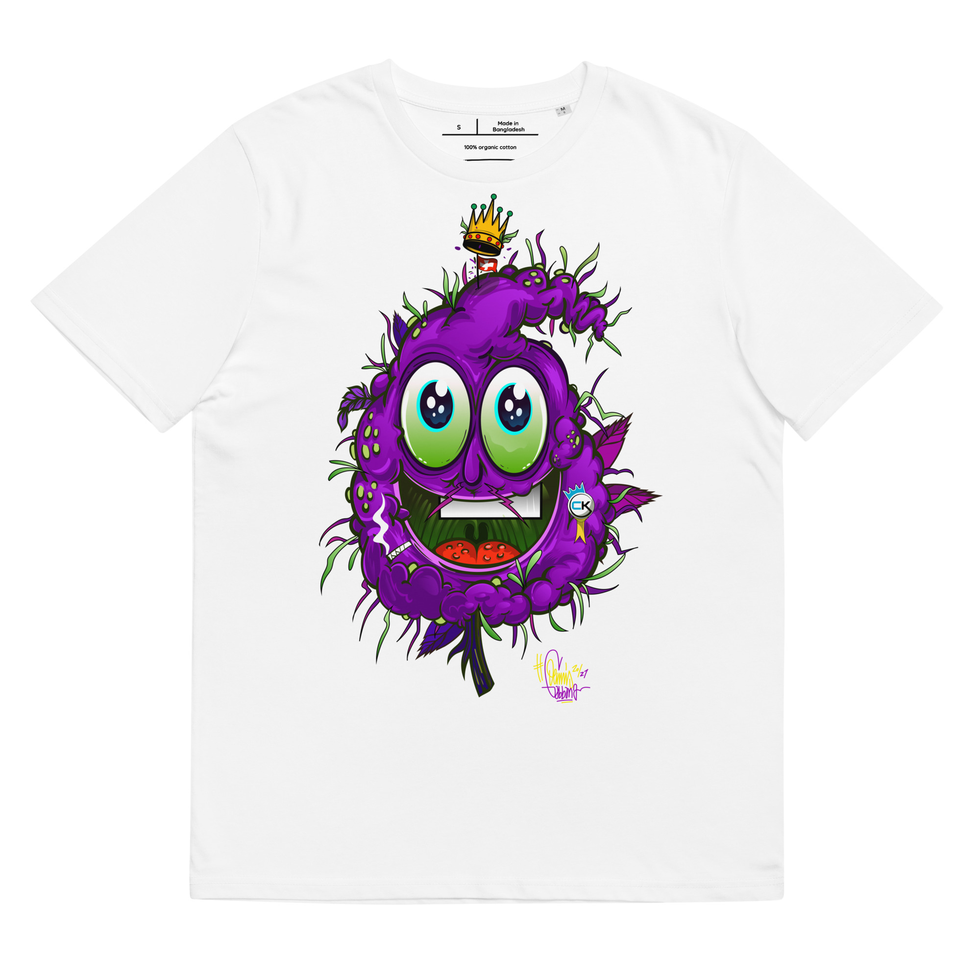 T-shirt – Cannabis King – King Bud Violet Men's Clothing Wearyt