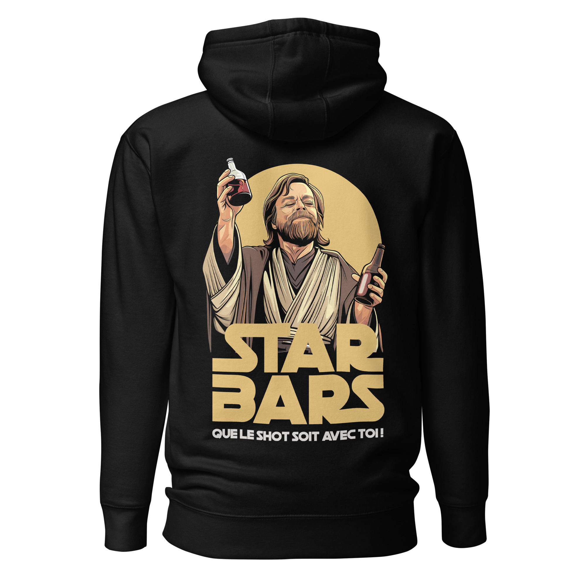Hooded Sweatshirt – Star Bars – Que le shot soir avec toi Hoodies Wearyt