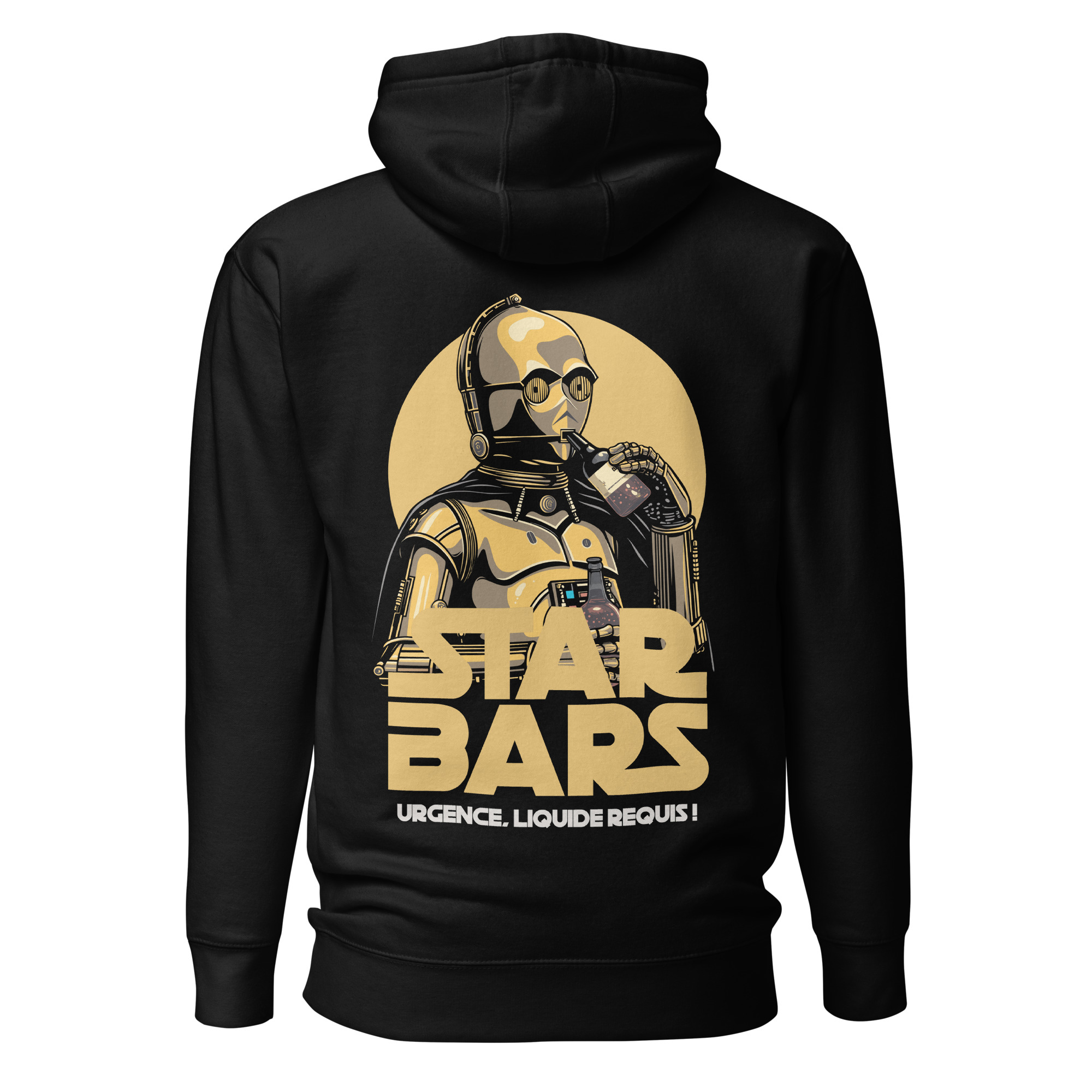 Hooded Sweatshirt – Star Bars – Emergency, liquid required Hoodies Wearyt