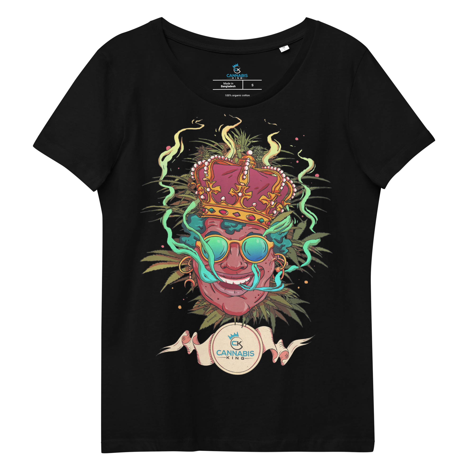 T-shirt femme – Cannabis King – Olivier Bonhomme T-shirts Wearyt