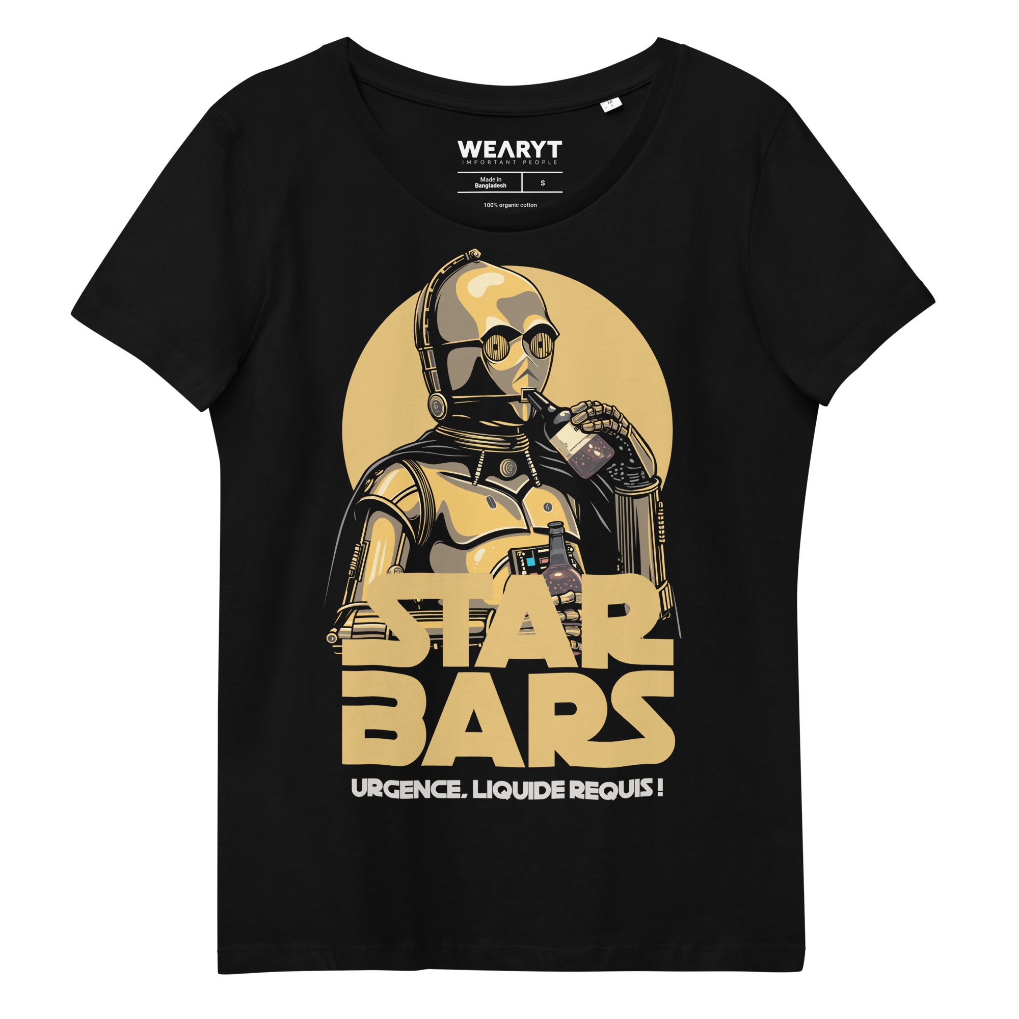 Women’s T-shirt – Star Bars – Emergency, liquid required T-shirts Wearyt