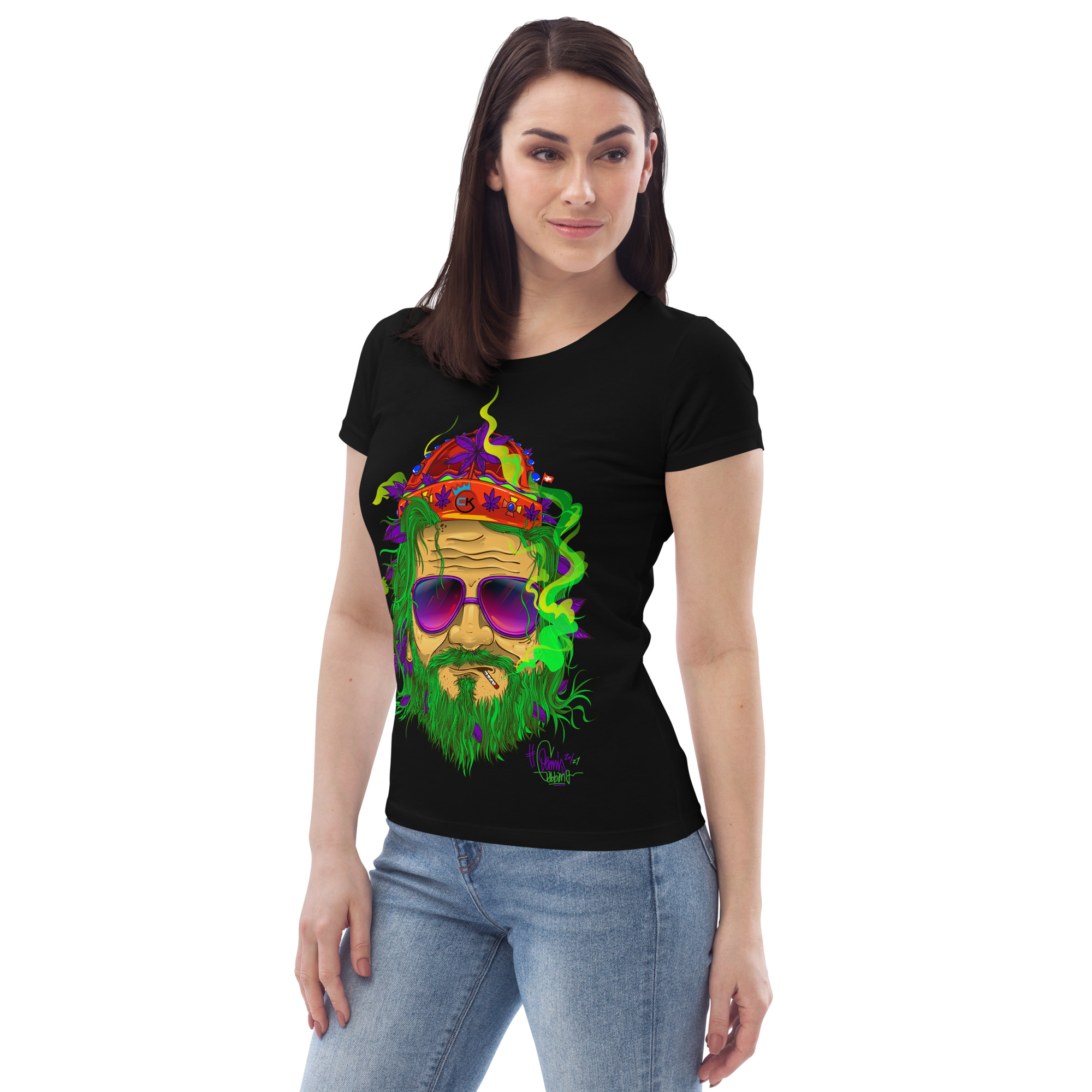 T-shirt femme – Cannabis King – King Dude Green T-shirts Wearyt