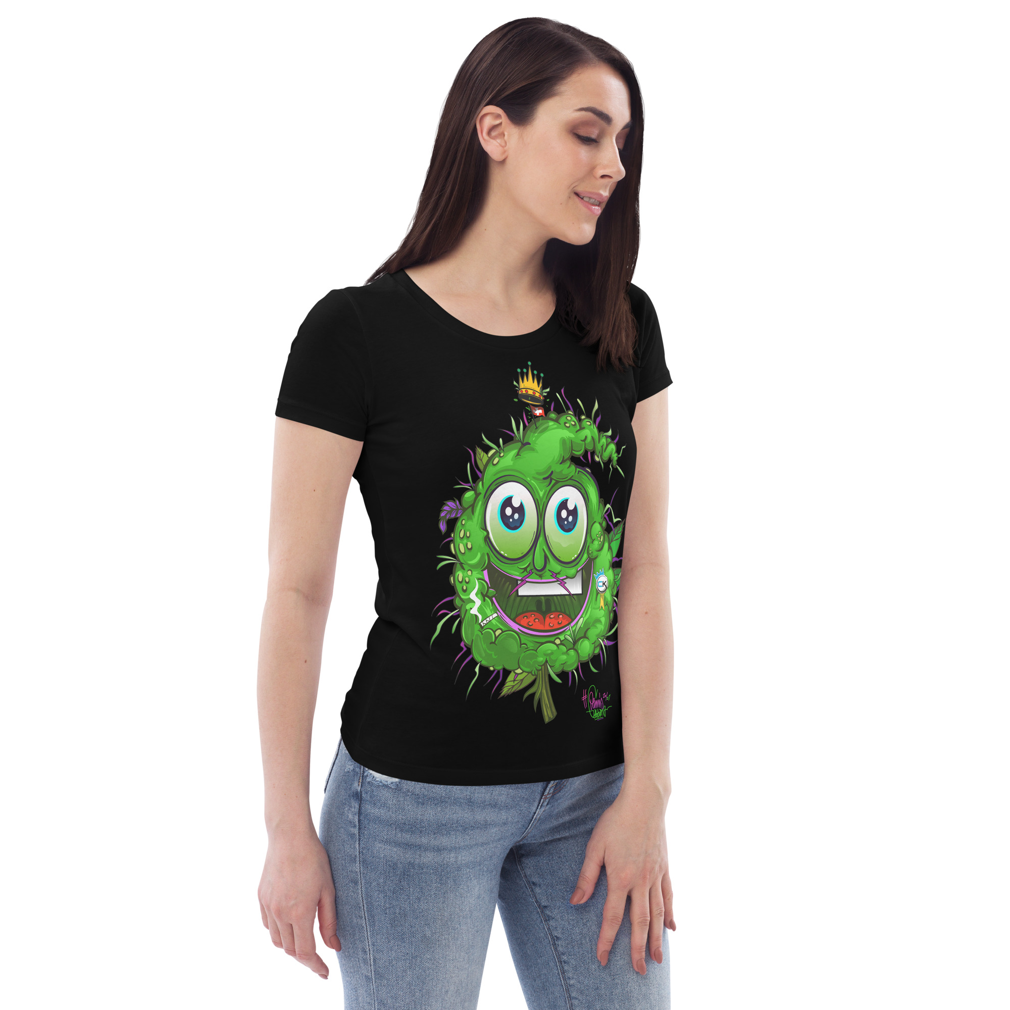 Women’s T-shirt – Cannabis King – King Bud Green T-shirts Wearyt